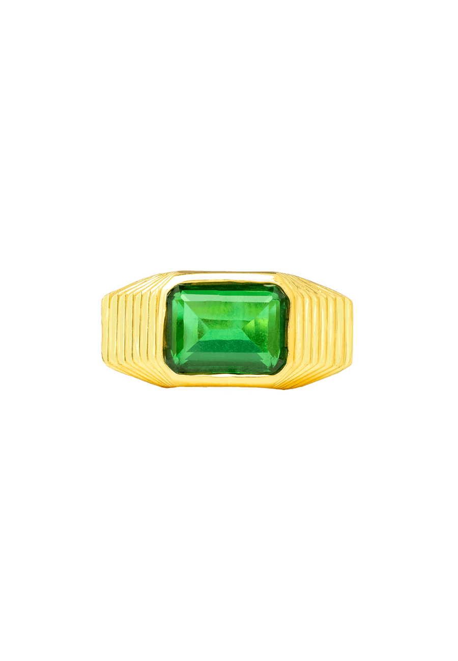 lavani Anillo Chevalier Verde Esmeralda