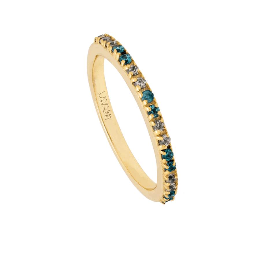 lavani Anillo Diya Aguamarina