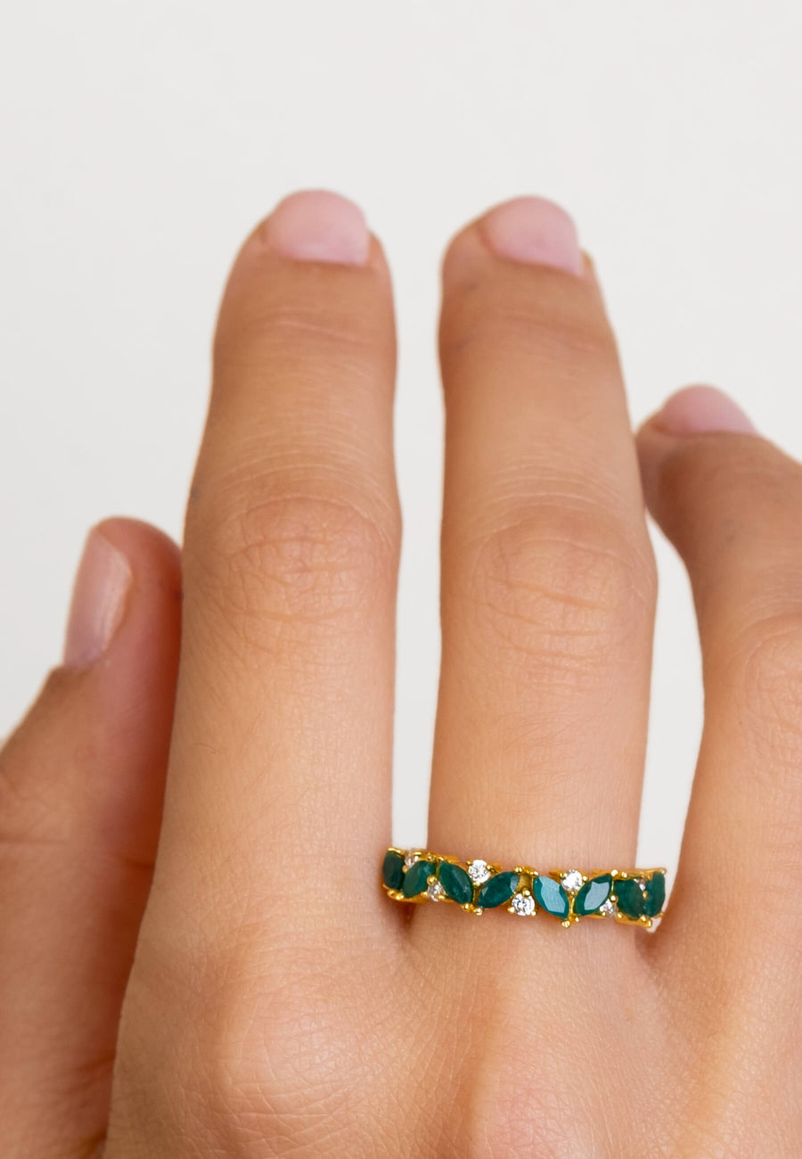 Lavani Anillo Esmeralda Mayo