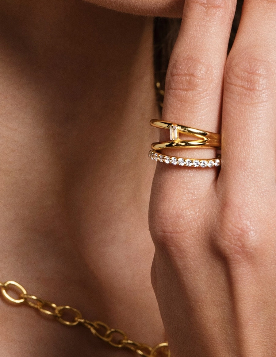 Lavani Anillo Idol Blanco Plata