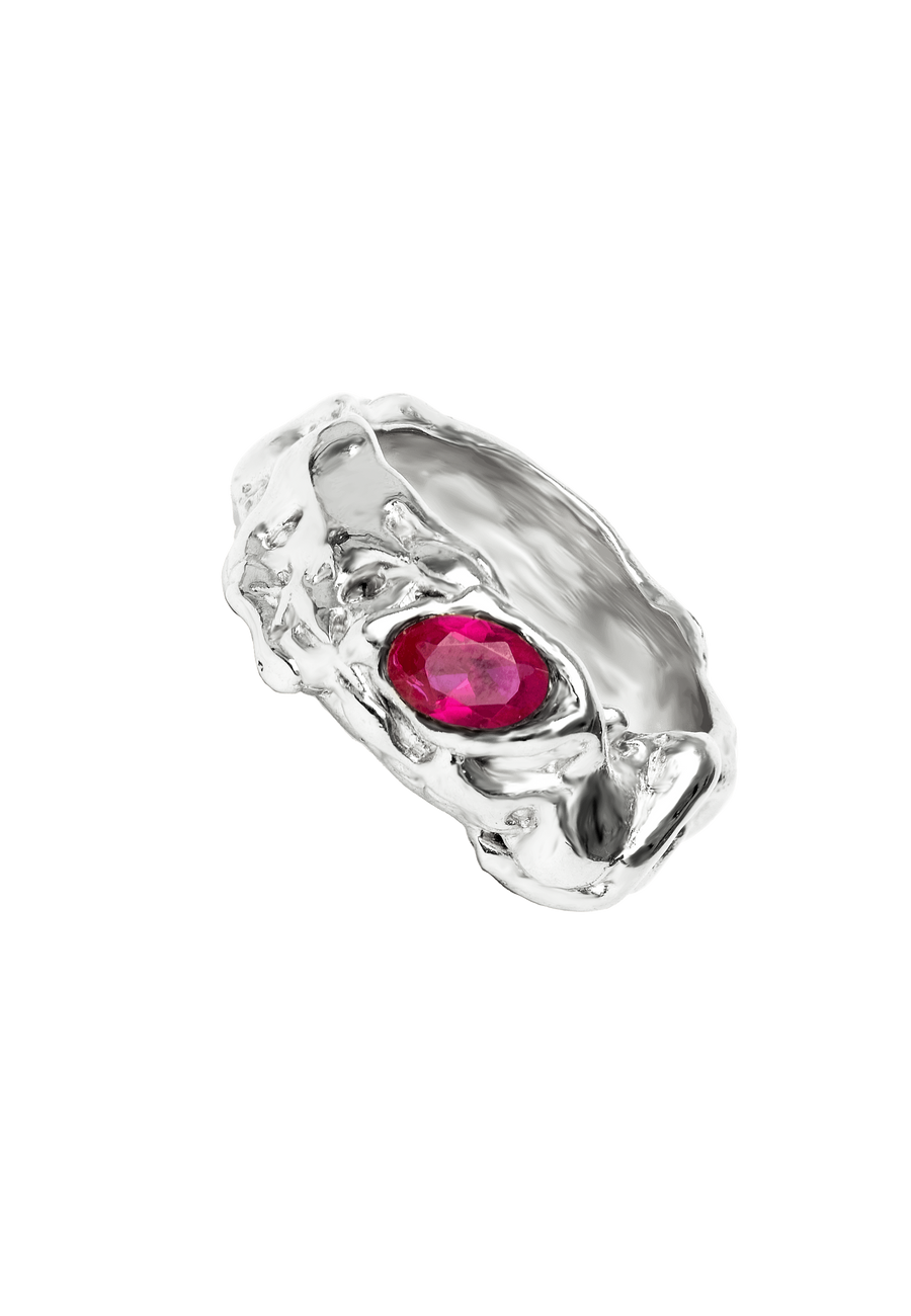 lavani Anillo Judy Rosa Plata