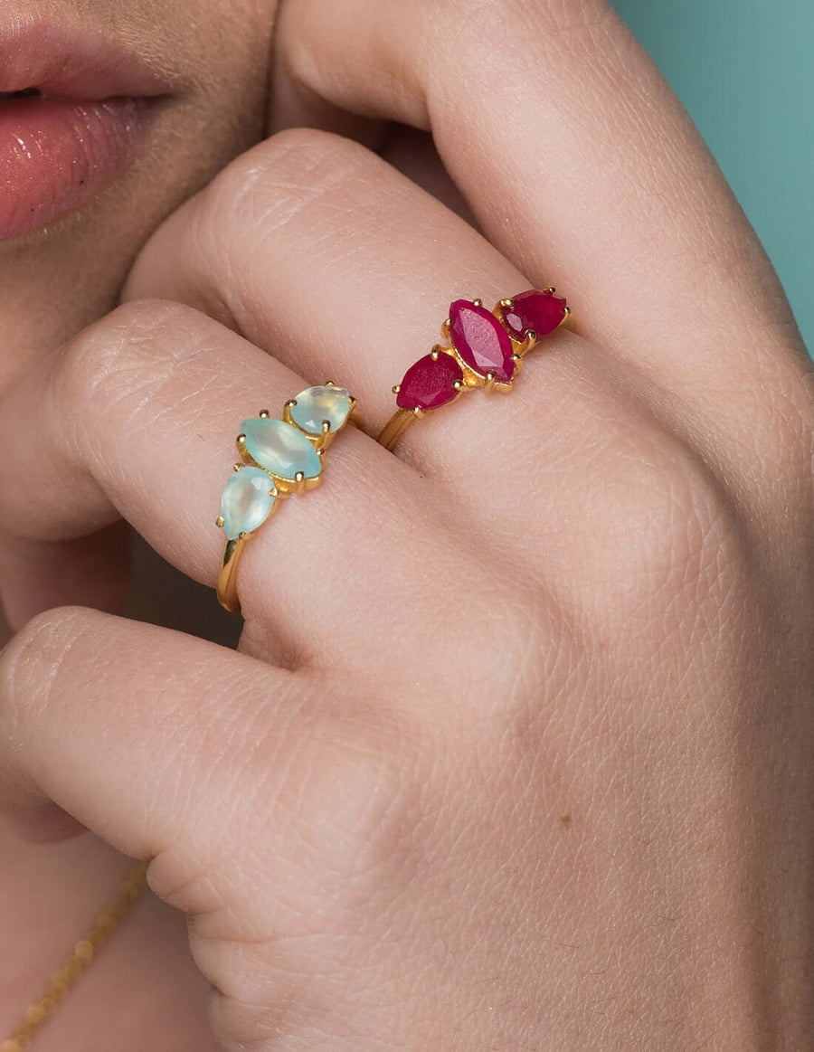 Lavani Anillo Kasia Aguamarina