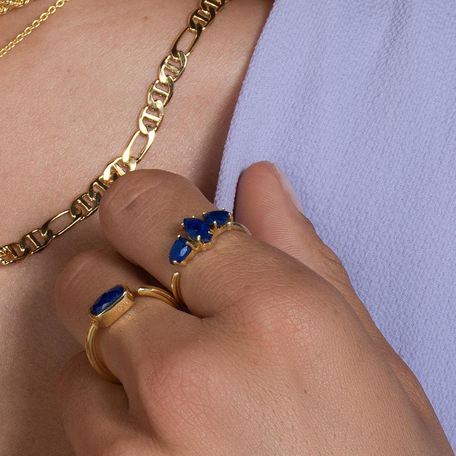 Lavani Anillo Kasia Lapislazuli