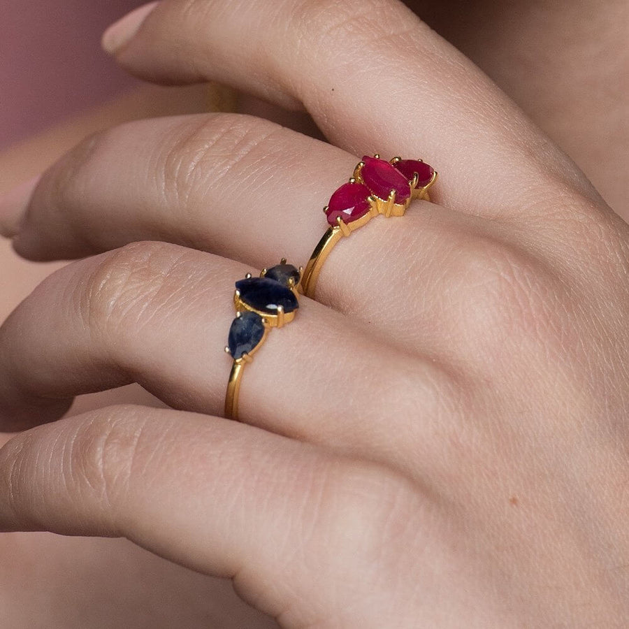 Lavani Anillo Kasia Lapislazuli