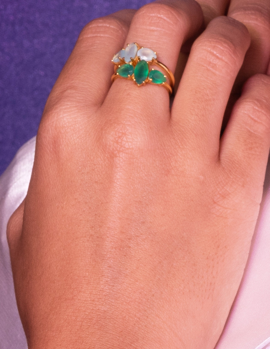 Lavani Anillo Kasia Verde