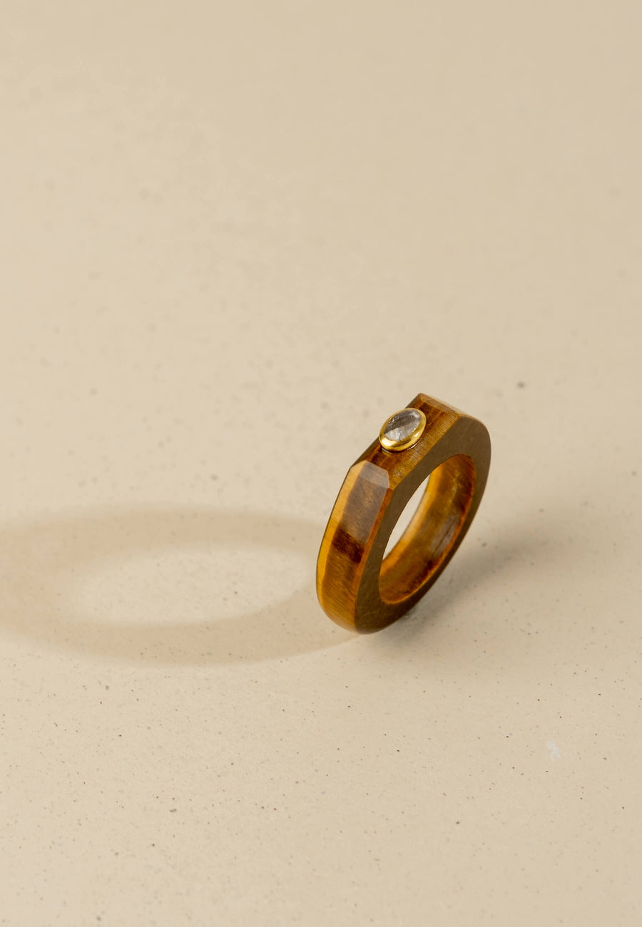 Lavani Anillo Ojo De Tigre Mora