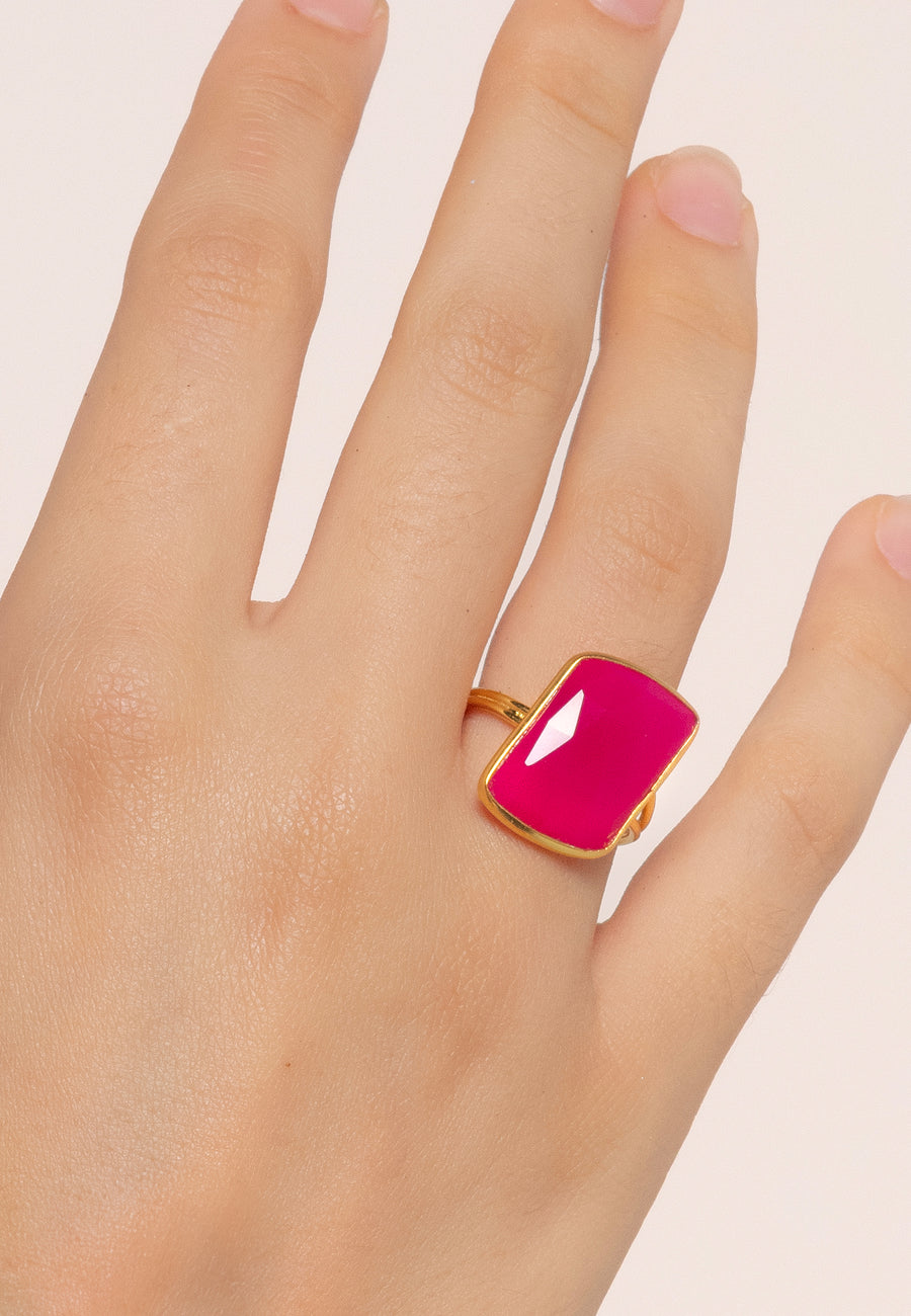 Lavani Anillo Stardust Fucsia