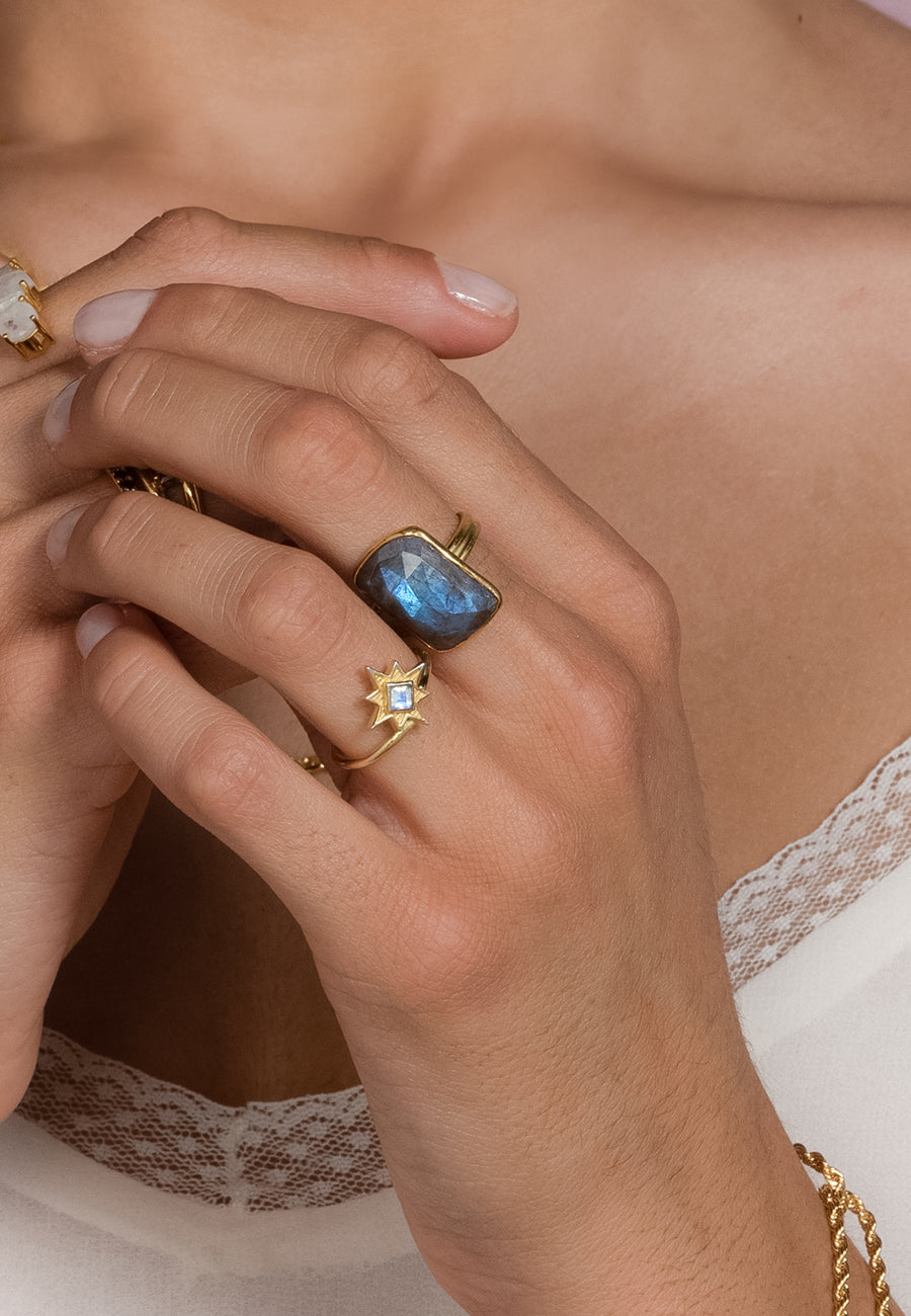 Lavani Anillo Stardust Gris