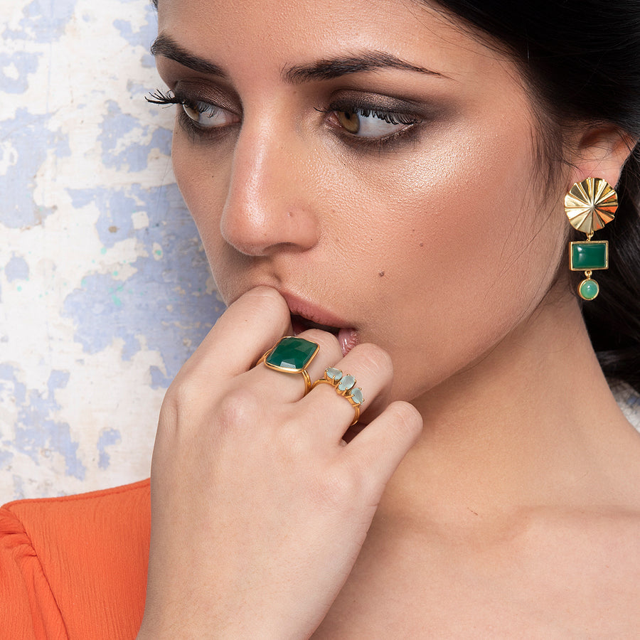 Lavani Anillo Stardust Verde