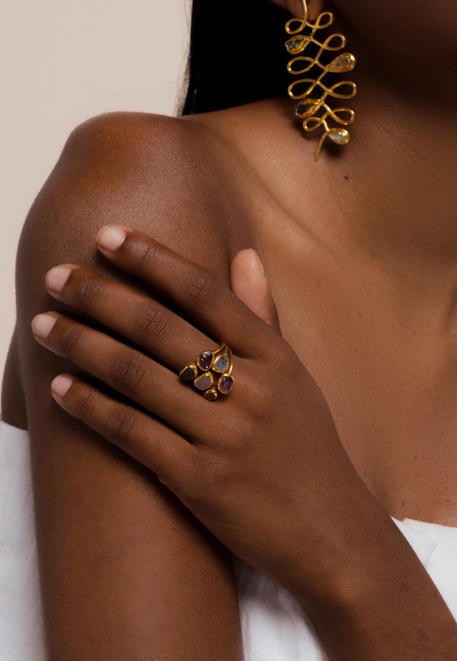 Lavani Anillo Unalome Multicolor