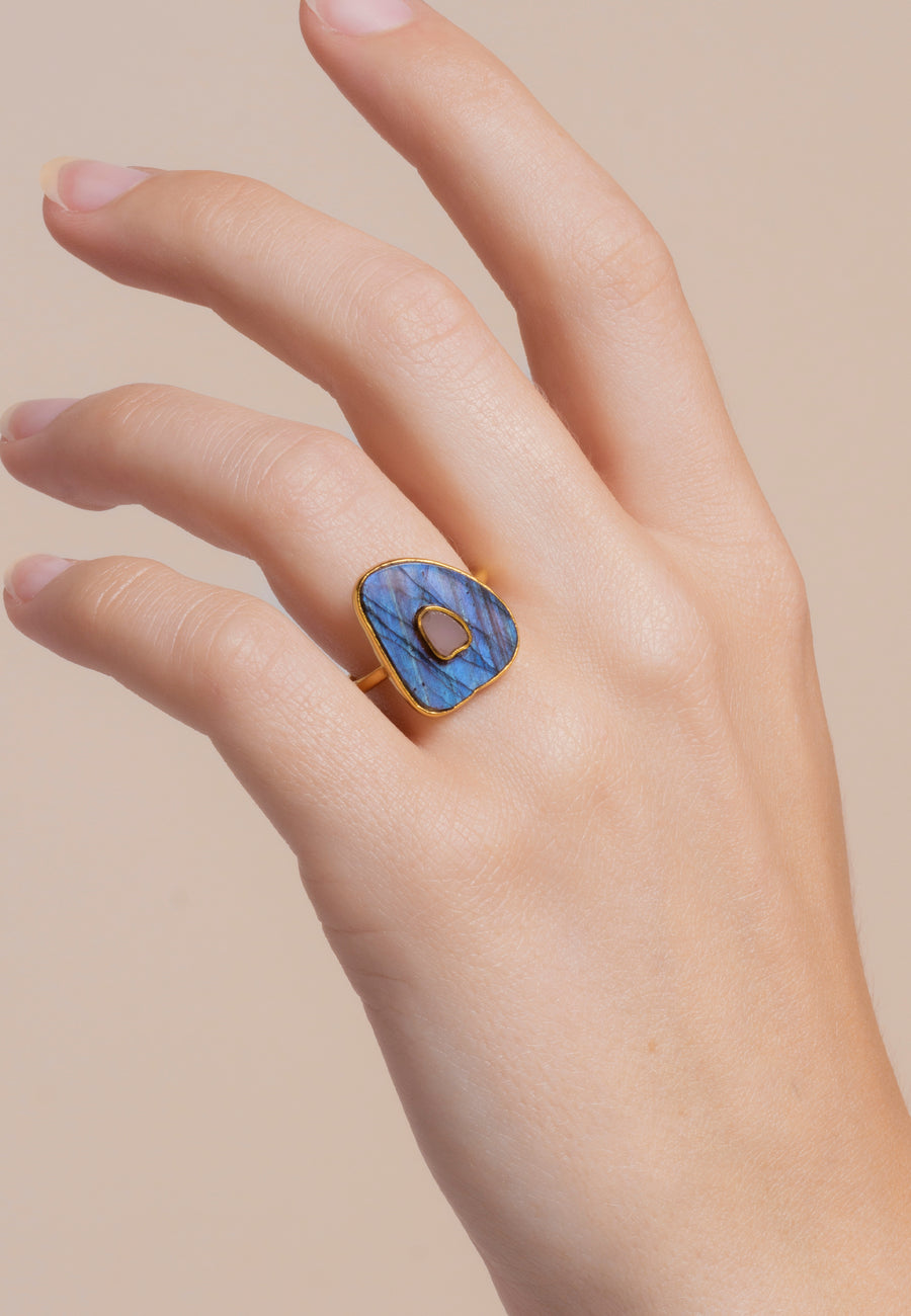 Lavani Anillo Zenith Labradorita