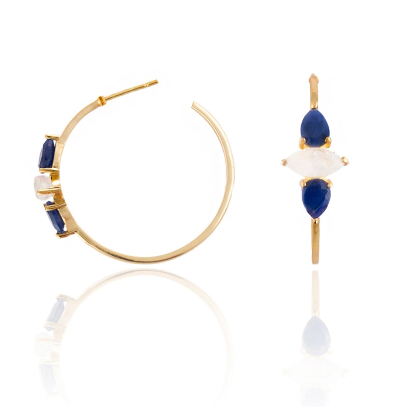 Lavani Aros Kasia Azul Y Blanco