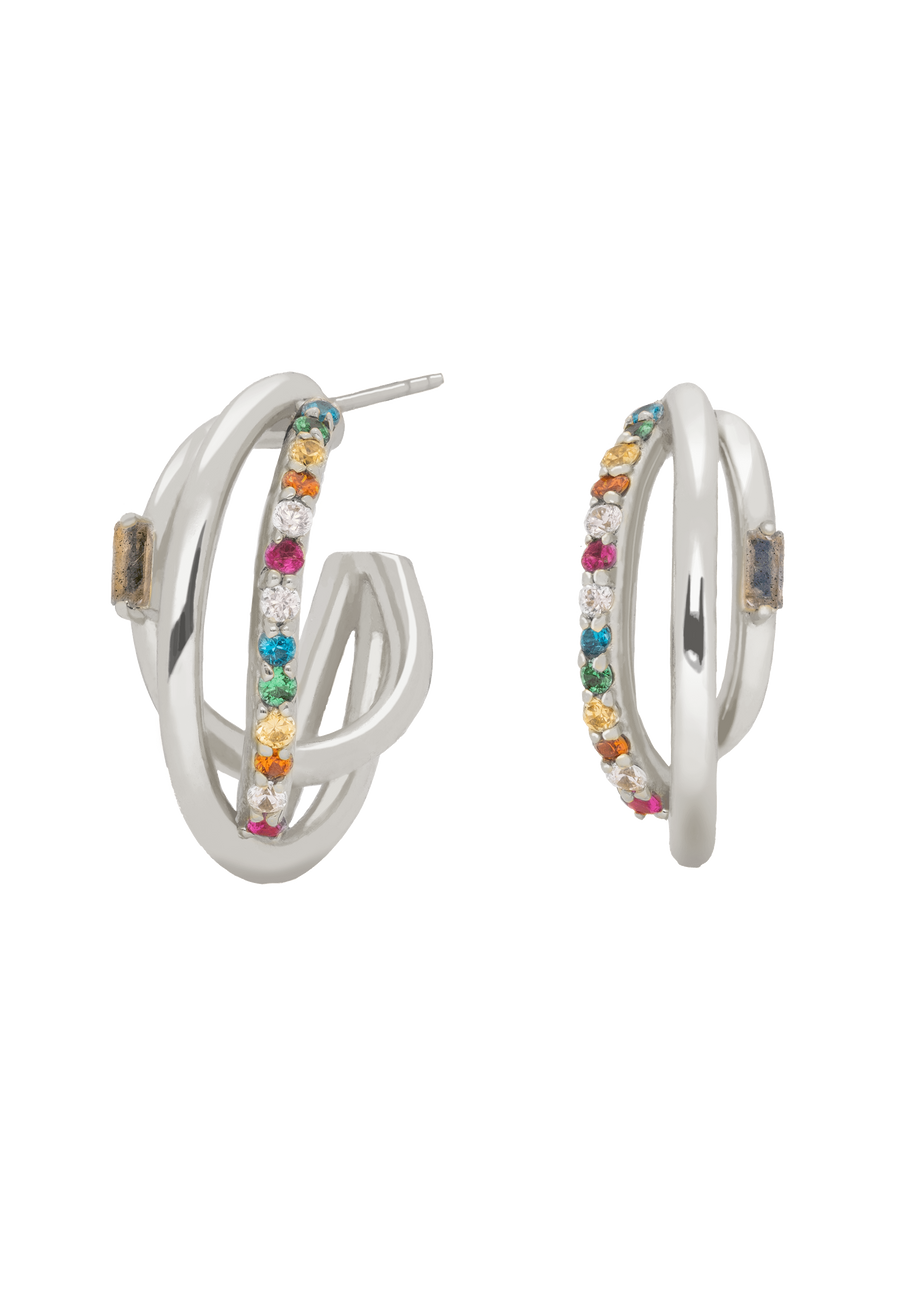 lavani Aros Plata Idol Rainbow