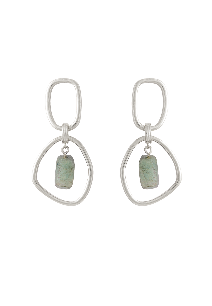 lavani Aros Plata Mercury Aguamarina