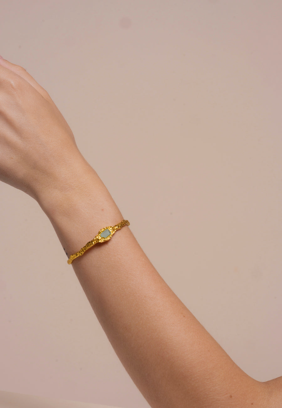 Lavani Brazalete Namasté Aguamarina