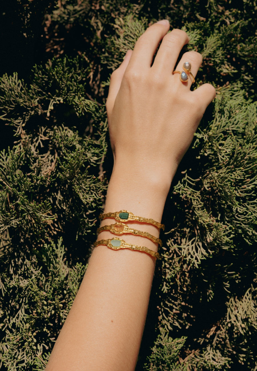 Lavani Brazalete Namasté Malaquita