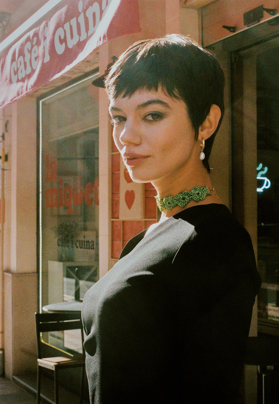 Lavani Choker Clover Gertrudis Verde