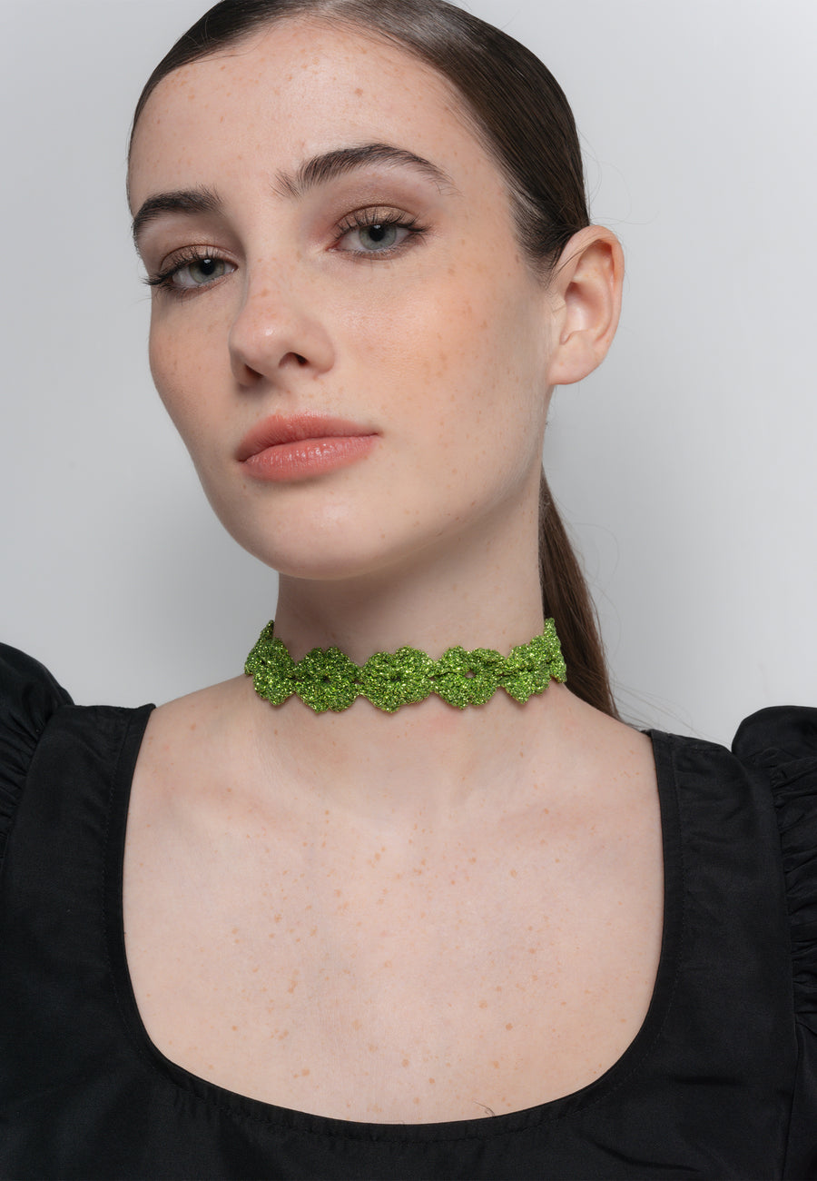 Lavani Choker Clover Gertrudis Verde