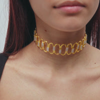 Lavani Choker Dorado Rígido Rinaldi