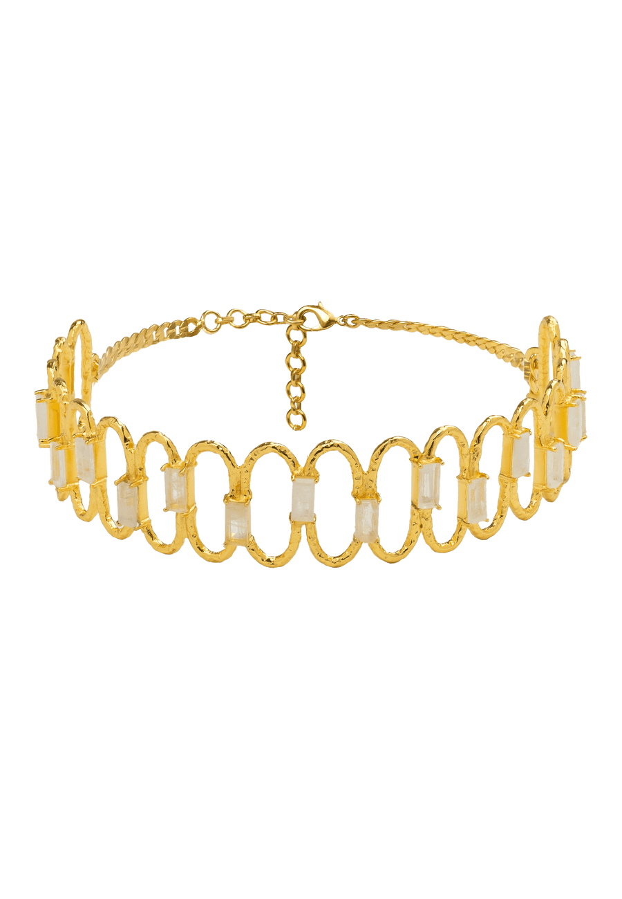 lavani Choker Dorado Rígido Rinaldi