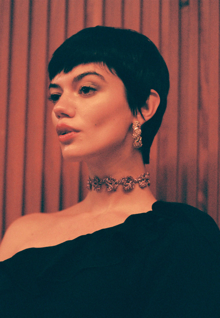 Lavani Choker Flower Binibeca Malva