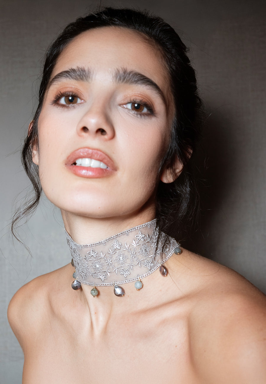 Lavani Choker Laia Plateado