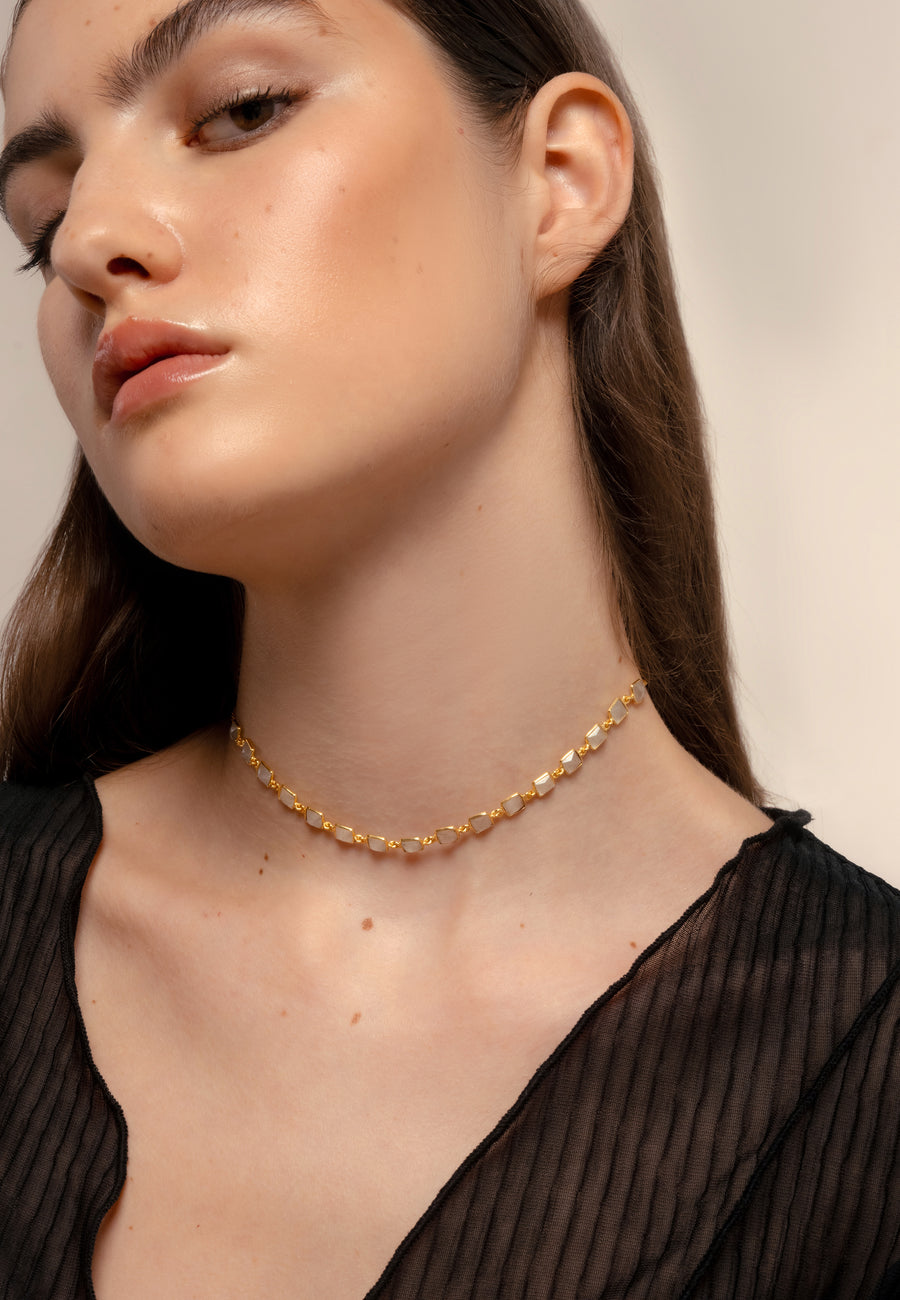 Lavani Choker Niagara Blanco