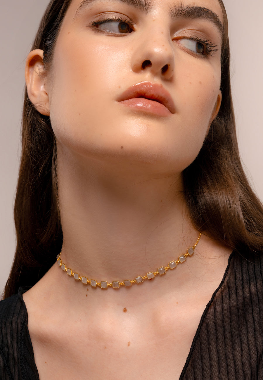 Lavani Choker Niagara Blanco