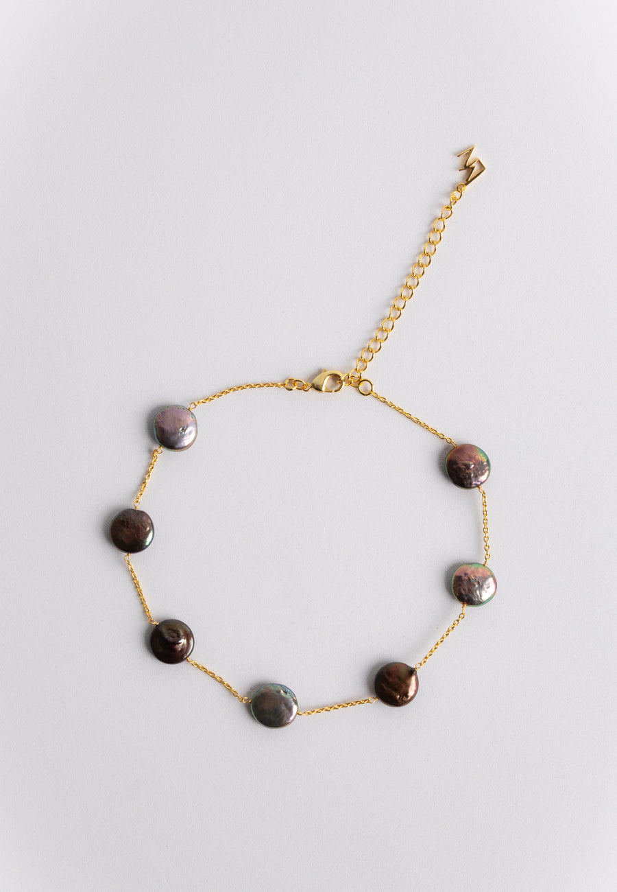 lavani Choker Perla Gris Siena