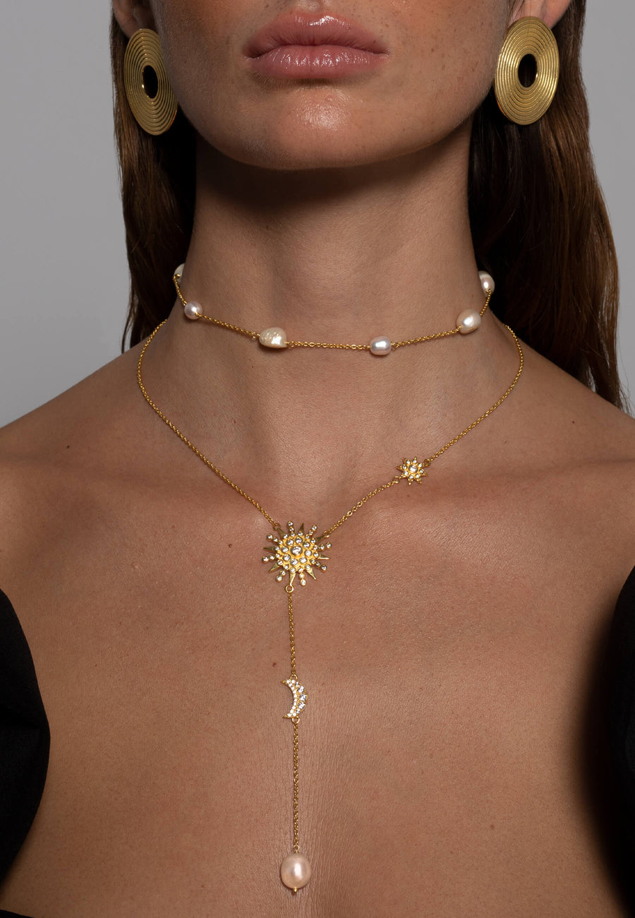Lavani Choker Perlas High Priestess