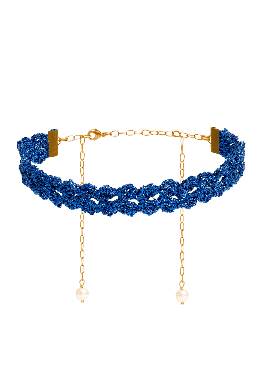lavani Choker Spike Pitiusas Azul