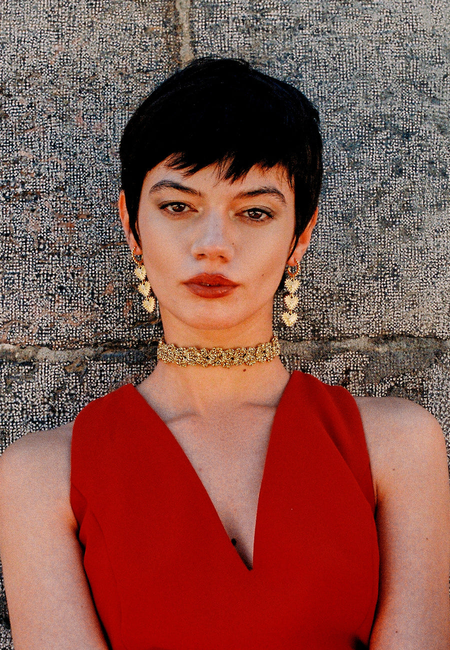 Lavani Choker Spike Pitiusas Dorado