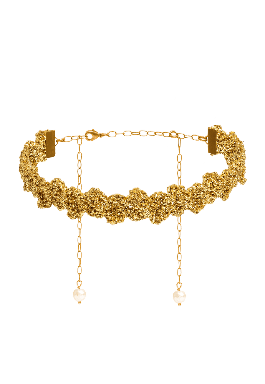 lavani Choker Spike Pitiusas Dorado