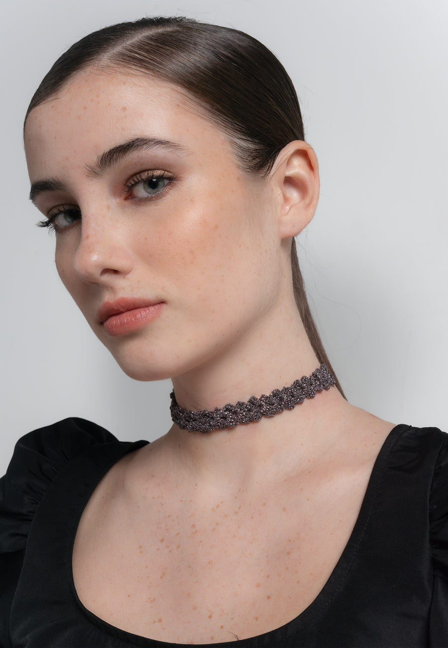 Lavani Choker Spike Pitiusas Gris
