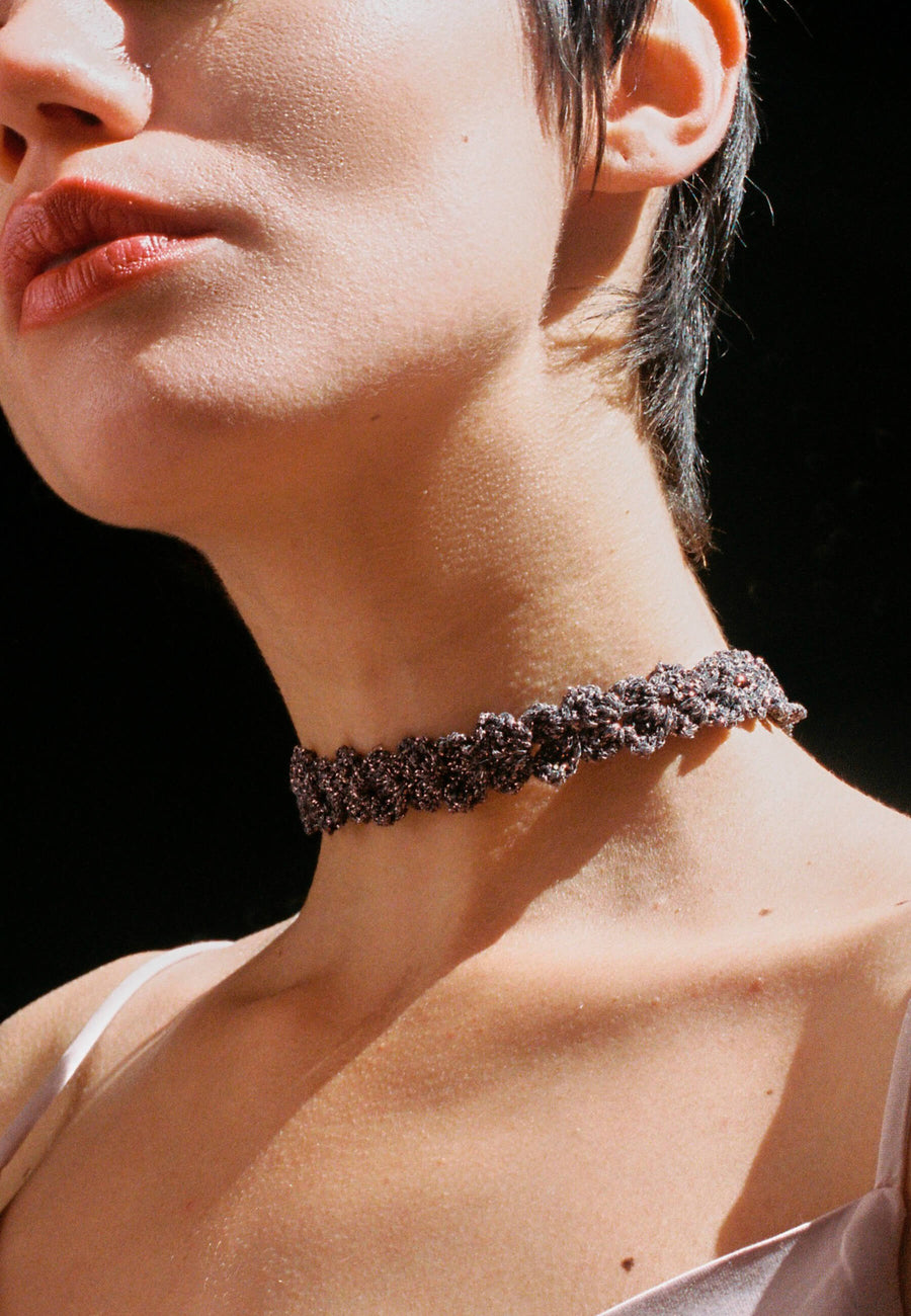 Lavani Choker Spike Pitiusas Gris
