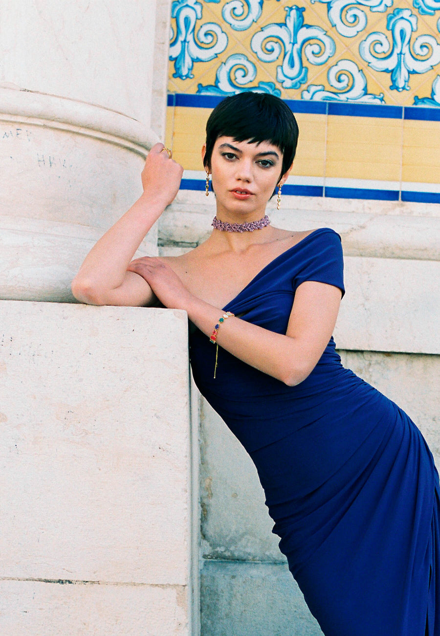 Lavani Choker Spike Pitiusas Malva