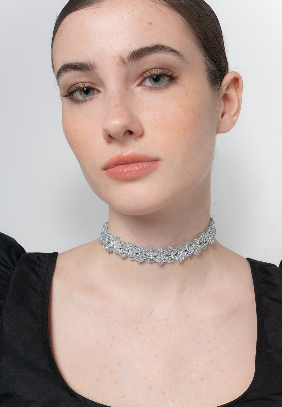 Lavani Choker Spike Pitiusas Plata