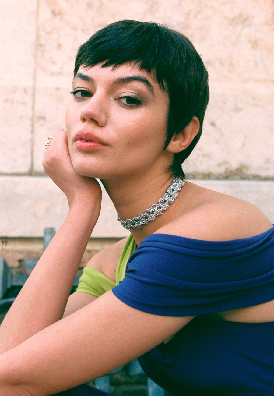 Lavani Choker Spike Pitiusas Plata