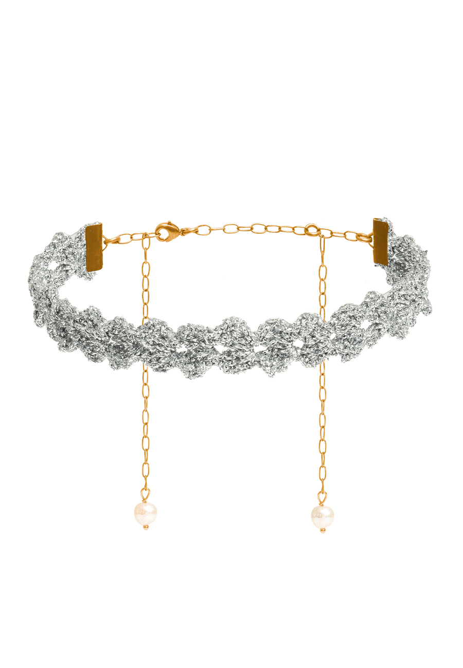 lavani Choker Spike Pitiusas Plata