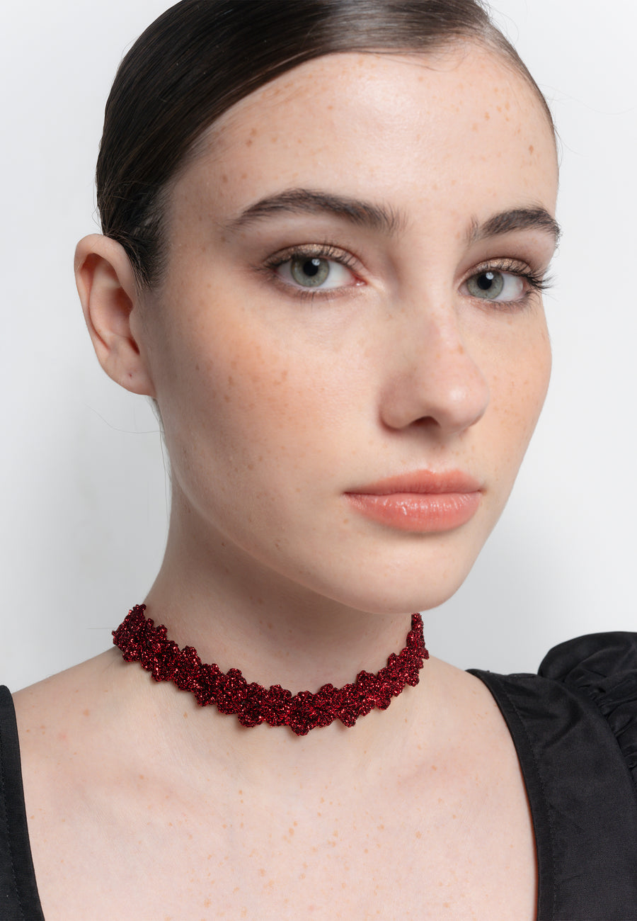 Lavani Choker Spike Pitiusas Rojo
