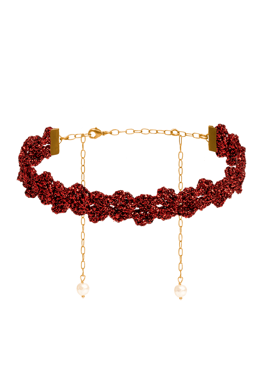 lavani Choker Spike Pitiusas Rojo