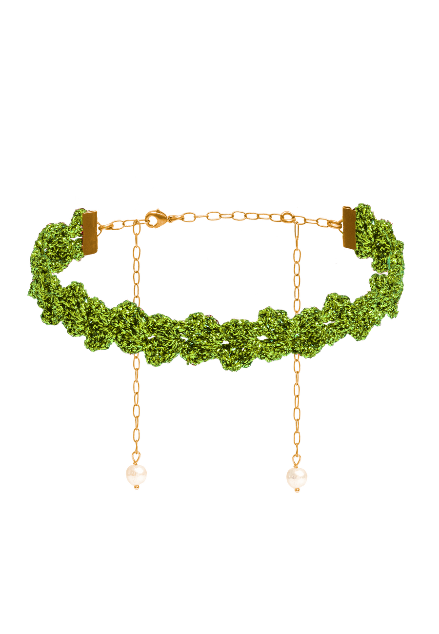 lavani Choker Spike Pitiusas Verde