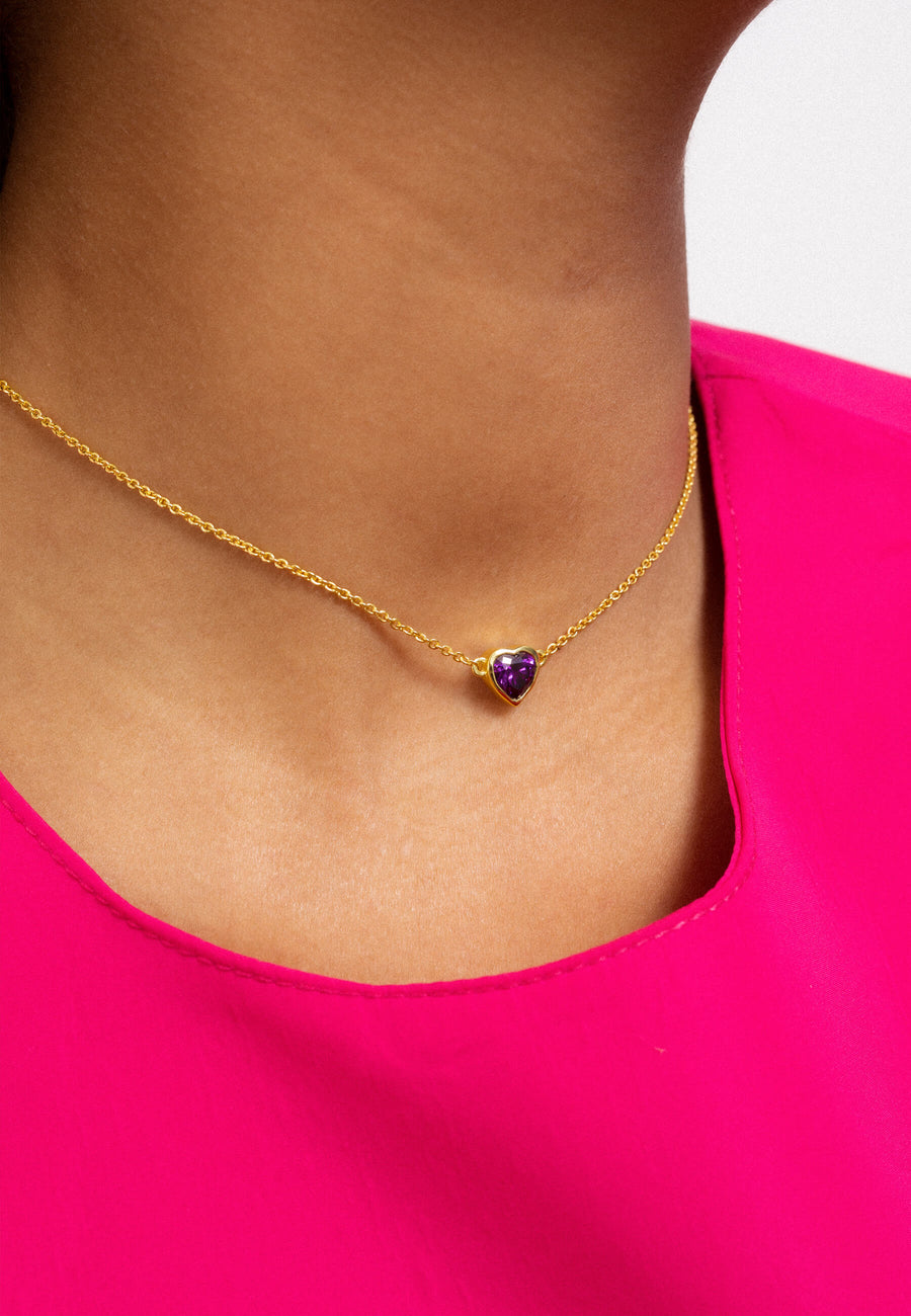 Lavani Colgante Corazón Kindness Morado