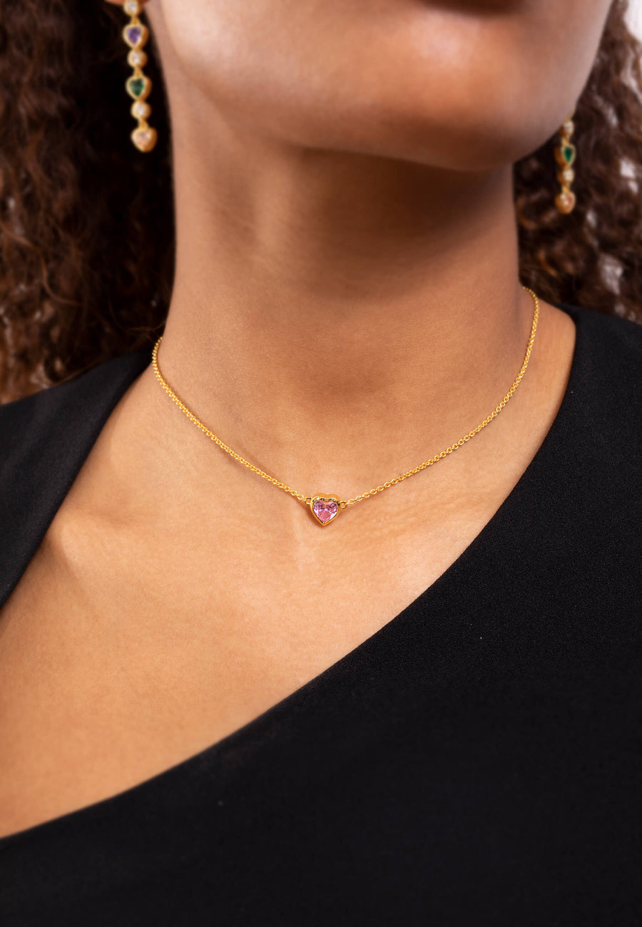 Lavani Colgante Corazón Kindness Rosa