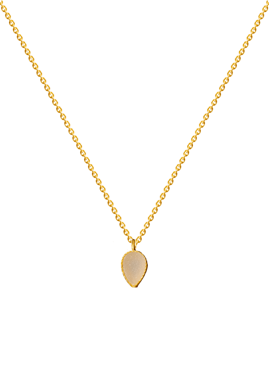 lavani Colgante Mini Druza Blanca