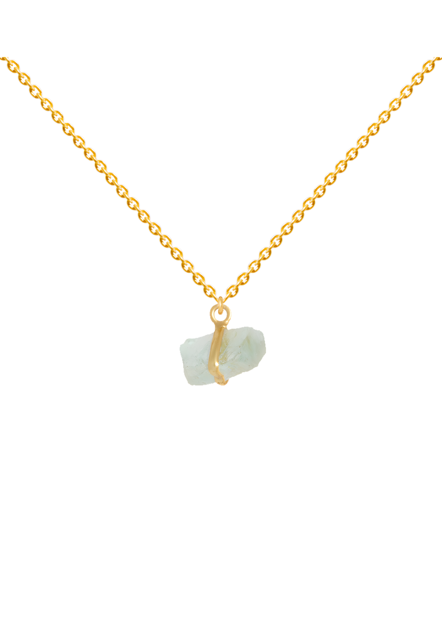 lavani Colgante Piedra Bruta Aguamarina