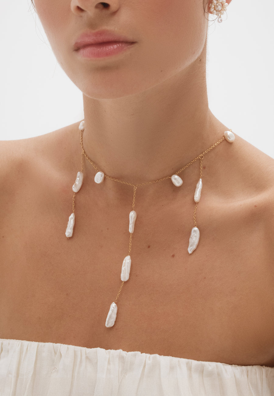 Lavani Collar Iris Perlas