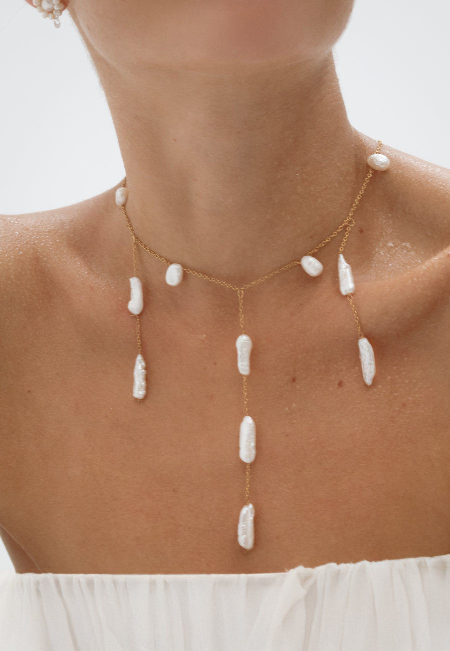 Lavani Collar Iris Perlas