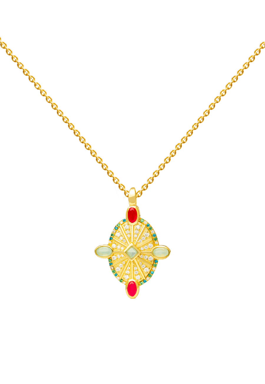 lavani Collar Medalla Odeon Multicolor