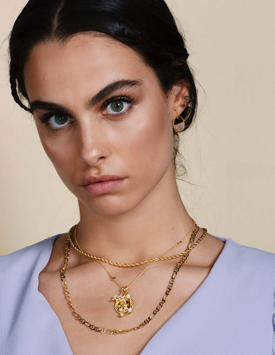 Lavani Collar Triple Zodiaco Acuario